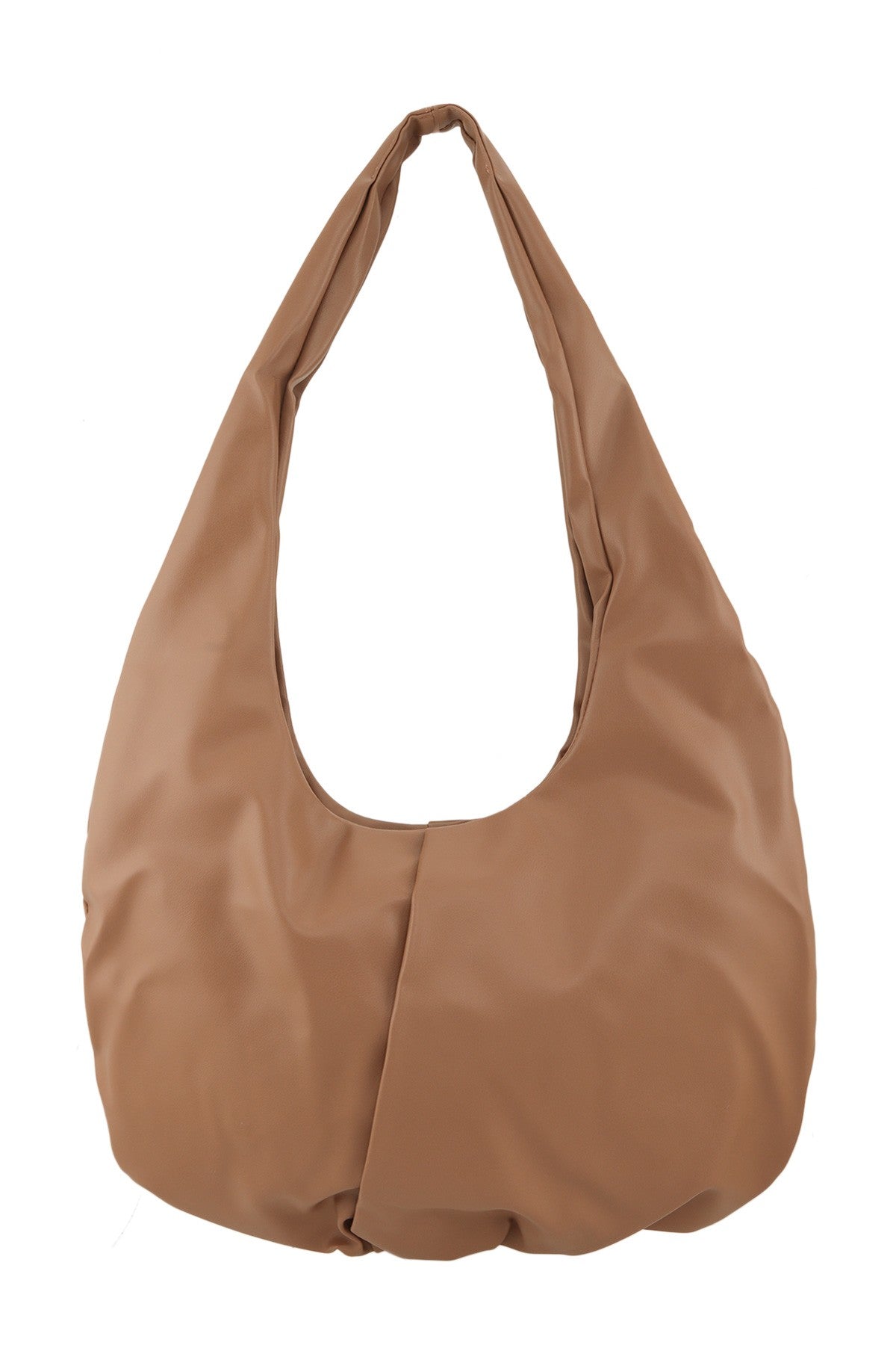 MAXI BOLSO VINIPIEL OVALADO TAUPE