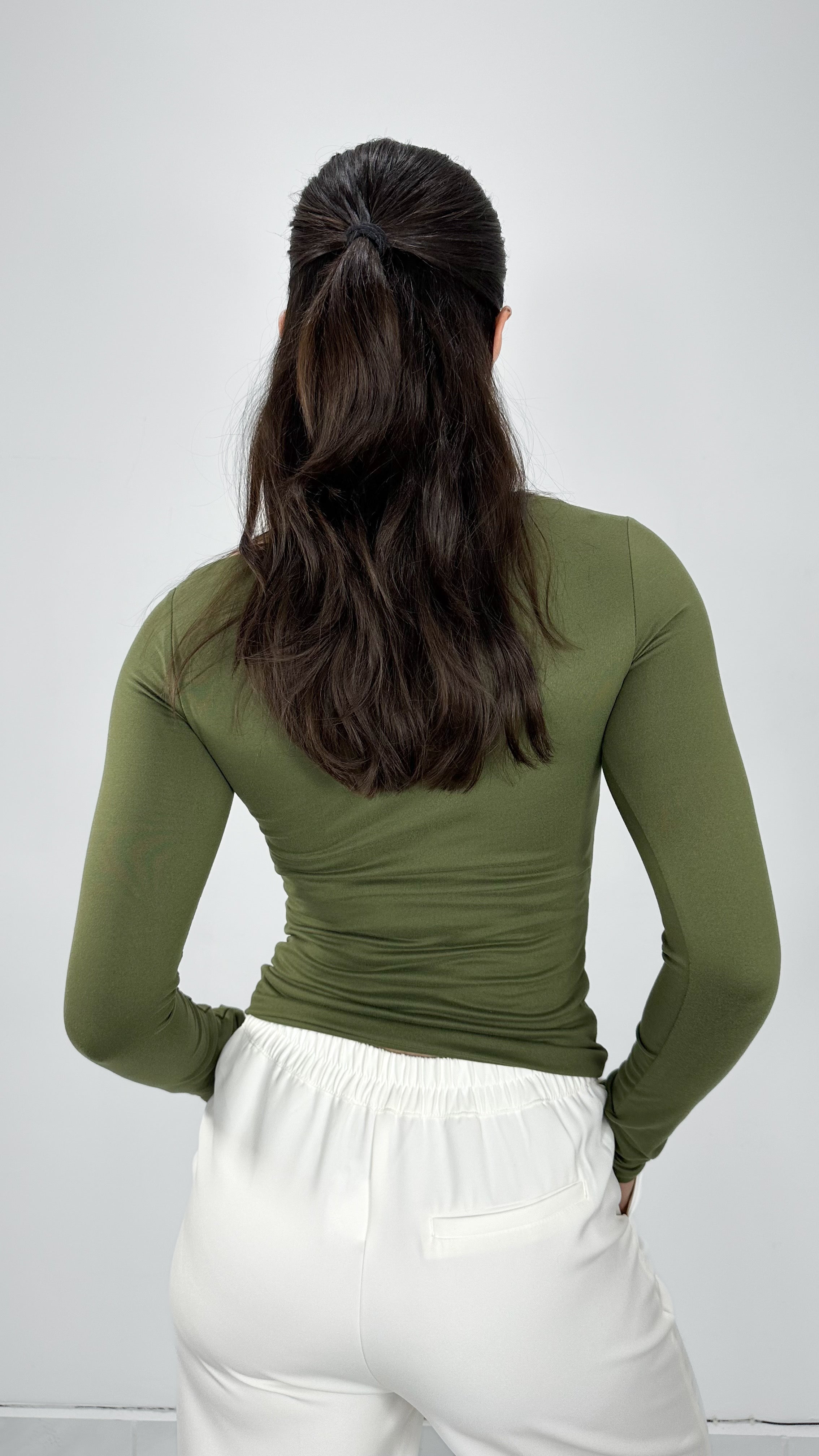 BLUSA DOBLE TELA OLIVE