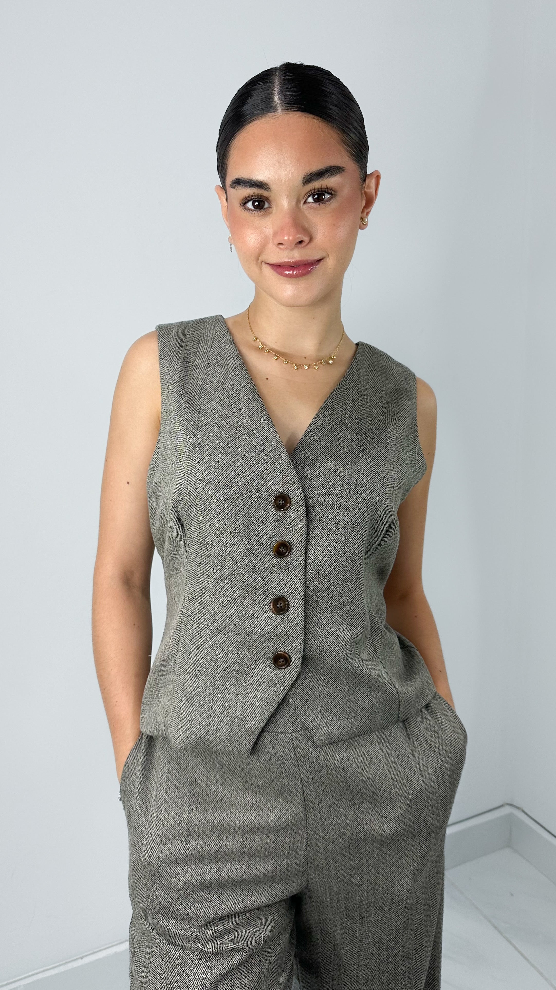 B GREY VEST