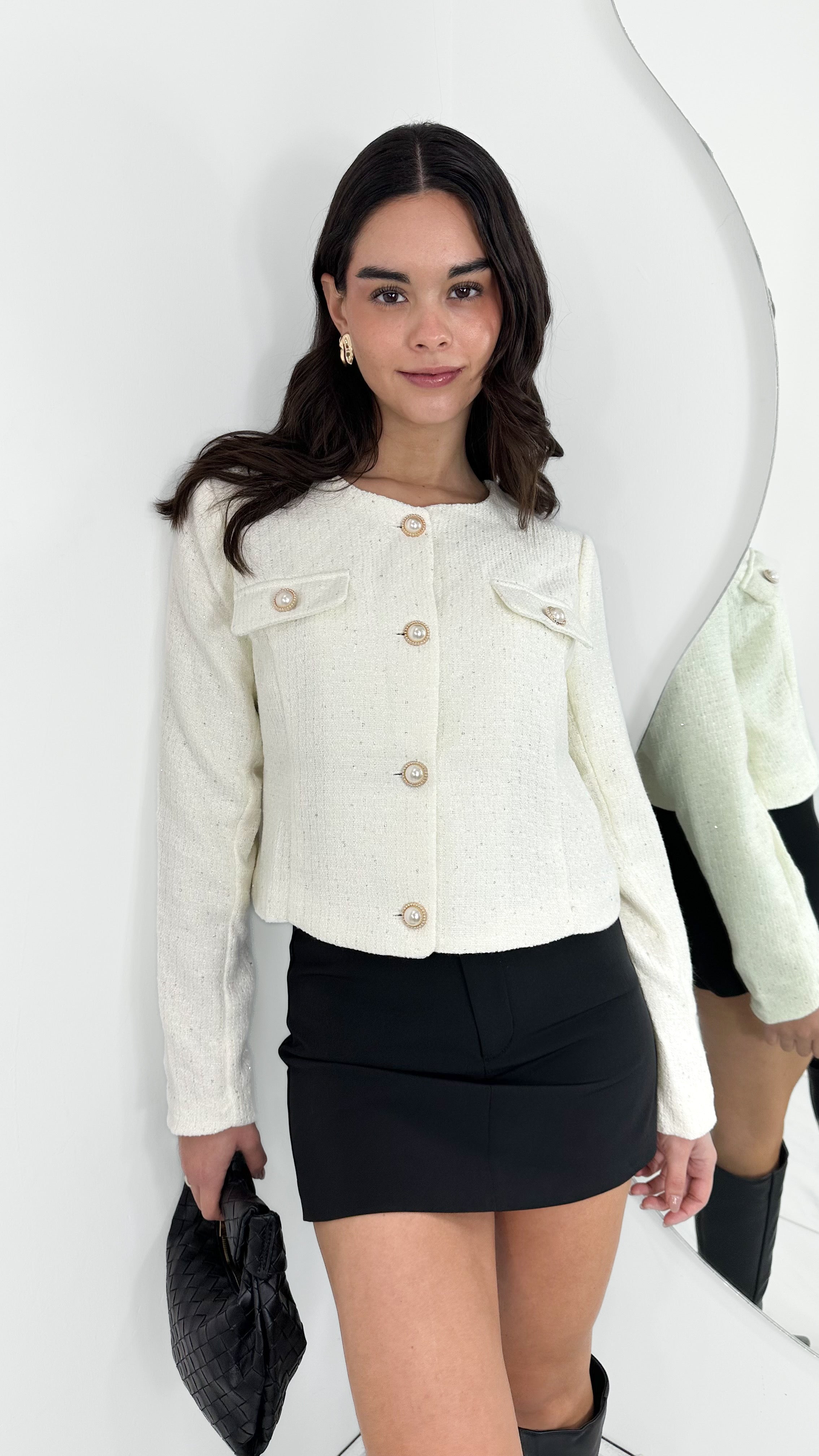 B TRENDY JACKET IVORY