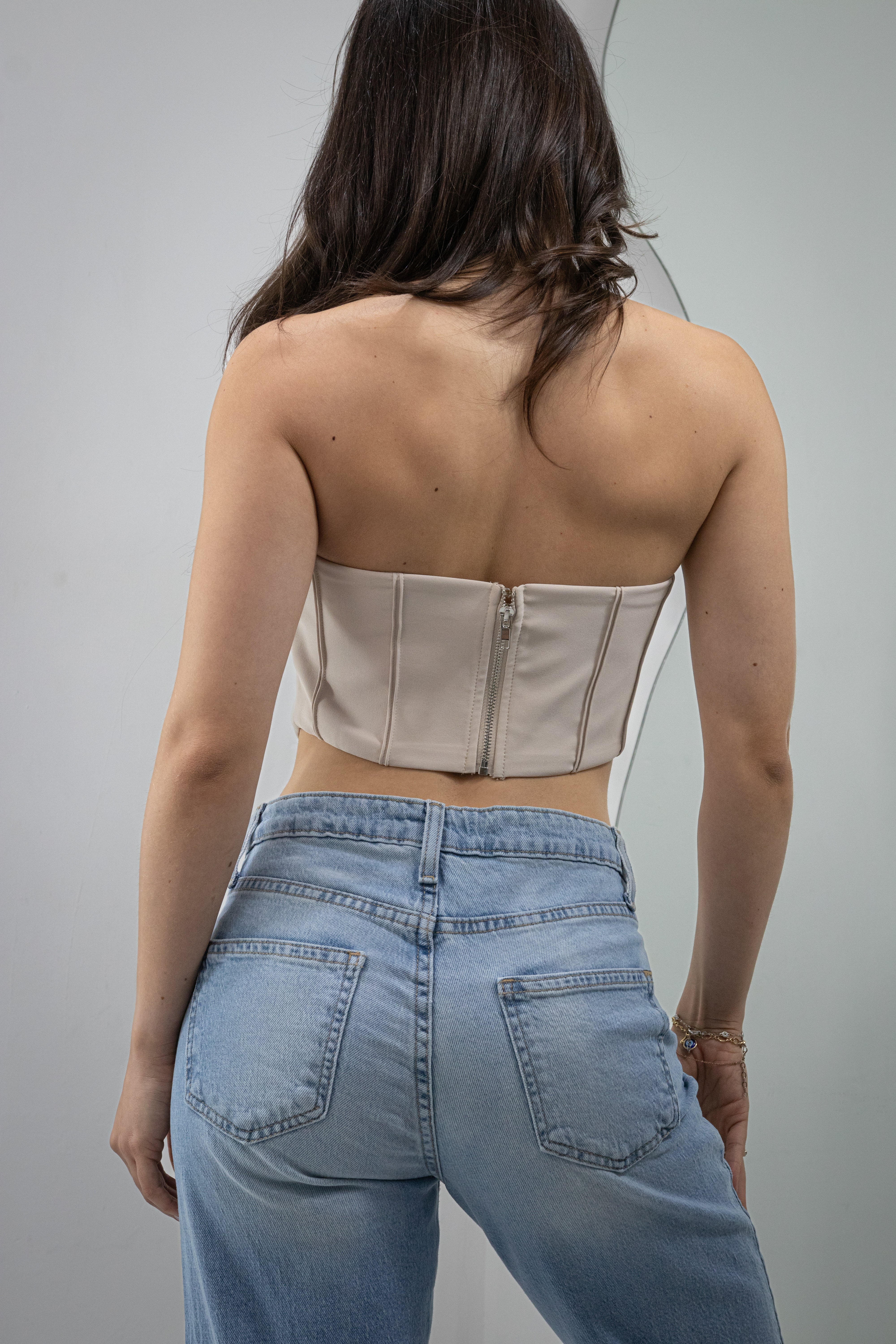 BLUSA CORSET BEIGE